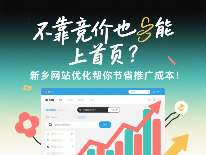 不靠競(jìng)價(jià)也能上首頁(yè)？新鄉(xiāng)網(wǎng)站優(yōu)化幫你節(jié)省推廣成本！